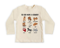 So God Made a Cowboy Baby Bodysuit, Country Cowboy Baby