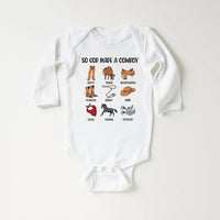 So God Made a Cowboy Baby Bodysuit, Country Cowboy Baby