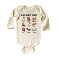 So God Made a Cowboy Baby Bodysuit, Country Cowboy Baby