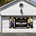 Graduation 2025 Personalized Banner Sign With Photo - 13 Oz Before After Memories Custom Class of 2025 Graduation Banner With Metal Grommets