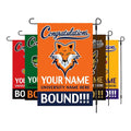 Personalized College Bound Garden Flag, Double Sided Future Graduate Custom Decor, University Bound Yard Sign, Class of 2025 Graduation Flag