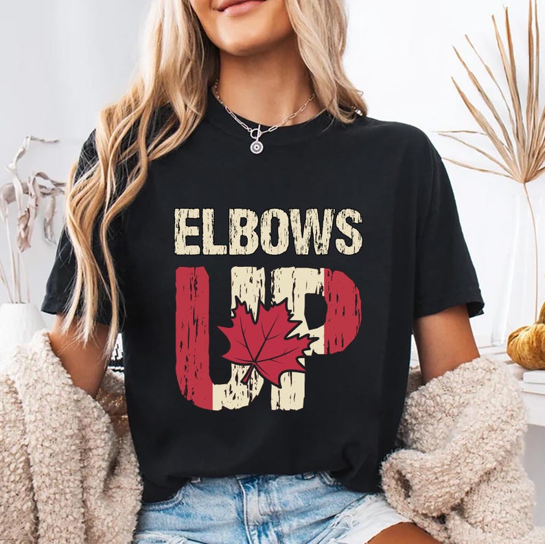 Elbows Up Short Sleeve T-Shirt, Never the 51st State