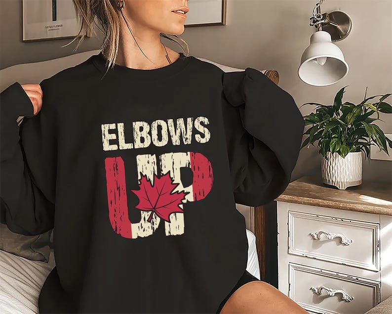 Elbows Up Sweatshirt, Never the 51st State