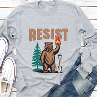Bear Resist Long Sleeve Shirt, Parks Over Profit
