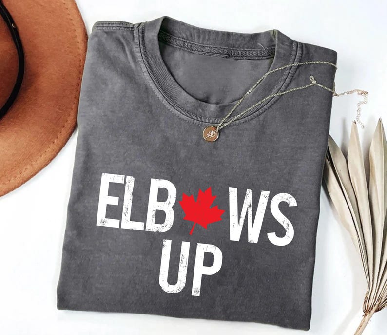 Elbows Up Short Sleeve T-Shirt, Never the 51st State
