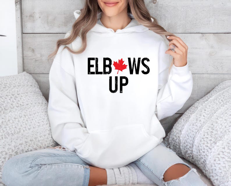 Elbows Up Hoodie, Never the 51st State