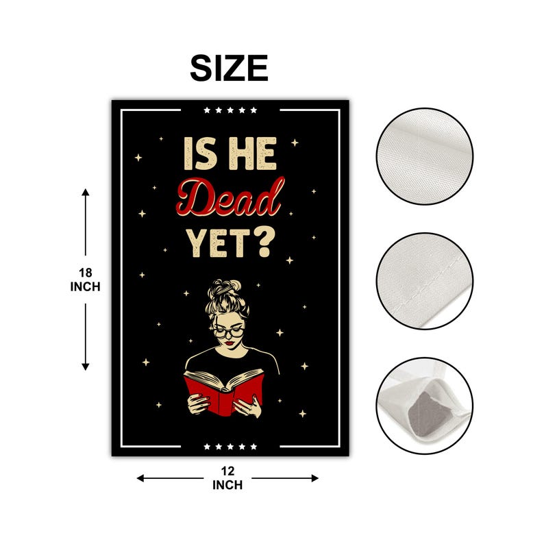 Is He Dead Yet, Are We Great Yet Garden Flag, 12x18 Inch Double Sided, Resist Hate, Anti-Trump Flag, Resist Racism Flag, Resist Fascism Flag