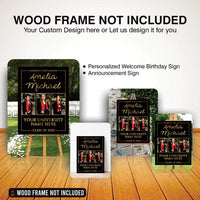 Personalized Graduation Welcome Sign, Custom Class of 2026 Party Sign with Photo, Graduation 2026 Decor, Congrats Grad Sign, Senior 26 Party