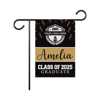 Personalized College Graduation Garden Flag, Double Sided Custom School, University Logo, Class of 2025 Yard Sign, Graduate Celebration Flag