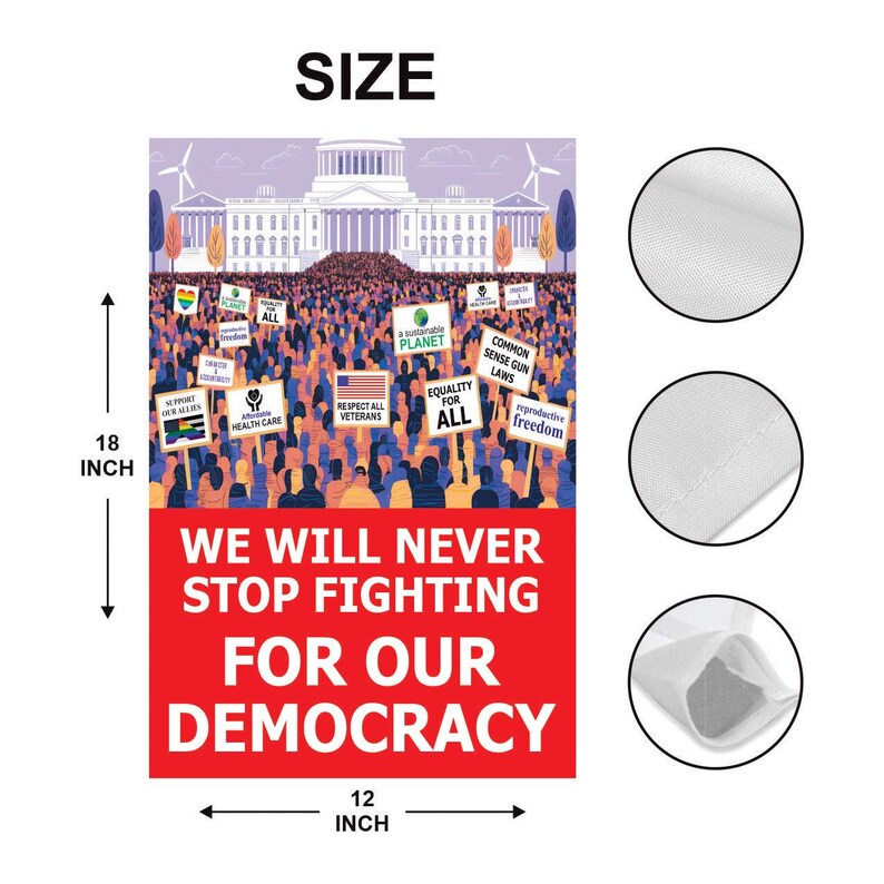 Are We Great Yet Cause I Just Feel Embarrassed Garden Flag, Double Sided, Resist Hate, Anti-Trump, Resist Racism, Resist Fascism Flag