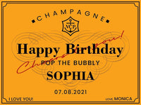 Custom Veuve Clicquot Champagne Label, Engagement Gift, Bachelorette Favor, Bridal Shower Wine Sticker, Bridesmaid Proposal, Wedding Decor