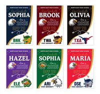 Personalized College Bound Garden Flag, Double Sided Future Graduate Custom Decor, University Bound Yard Sign, Class of 2025 Graduation Flag