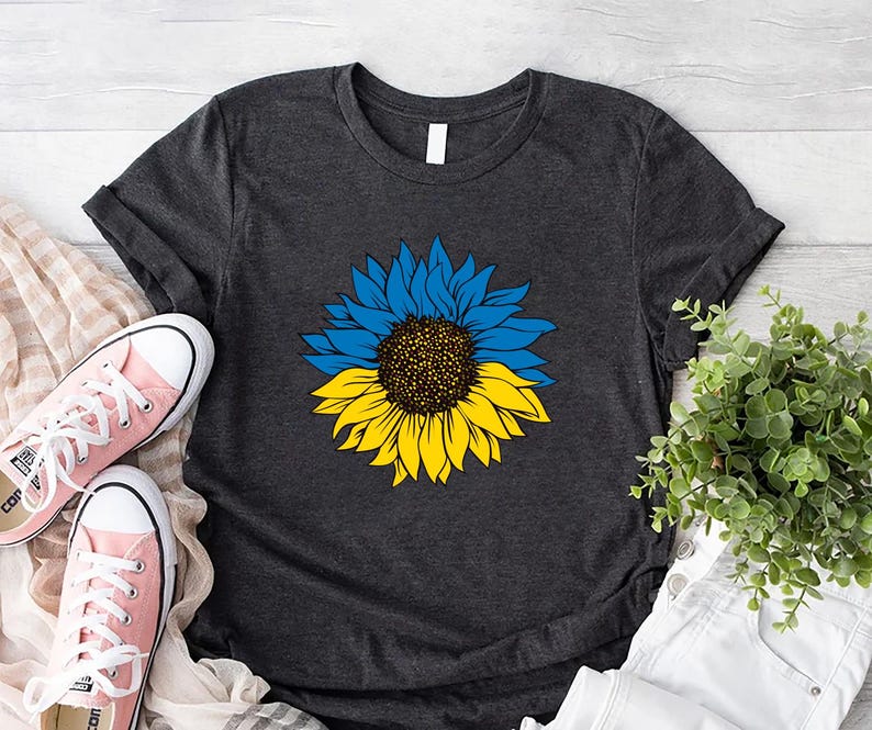Ukraine Flag Short Sleeve T-Shirt