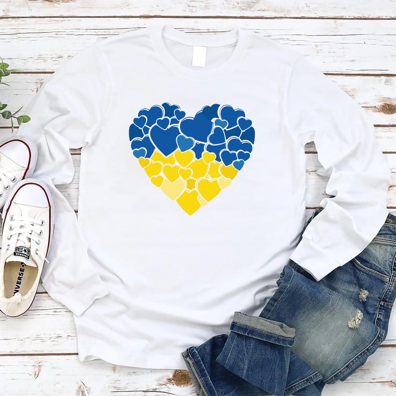 Ukraine Flag Long Sleeve Shirt