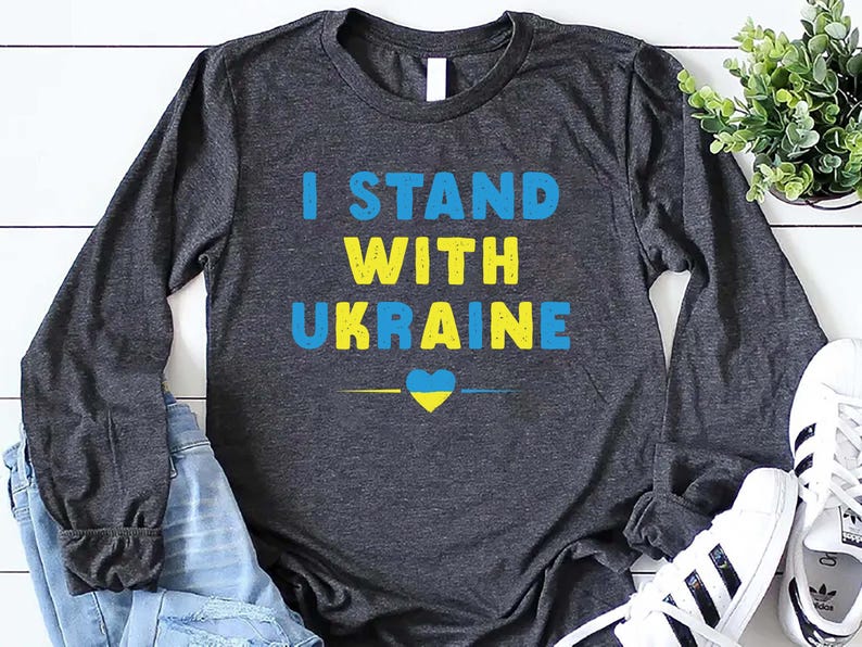 Ukraine Flag Long Sleeve Shirt