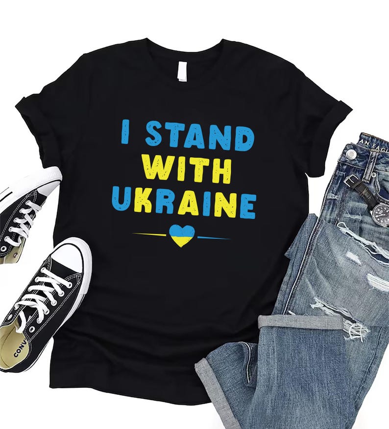 Ukraine Flag Short Sleeve T-Shirt