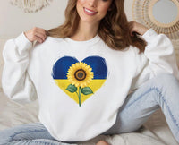 Sunflower Ukraine Sweatshirt, Ukraine Support Outfit