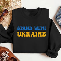 Stand With Ukraine Sweatshirt, Ukraine Support Outfit