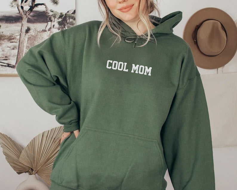 Embroidered Cool Mom Hoodie