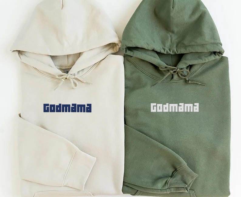 Embroidered Godmama Hoodie