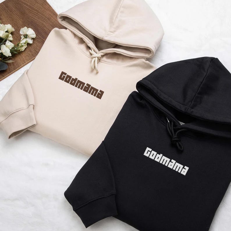 Embroidered Godmama Hoodie