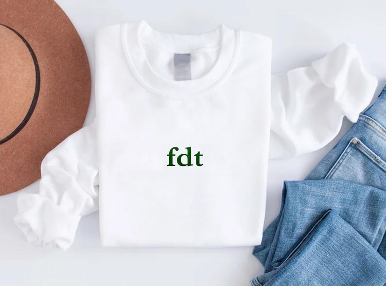 Embroidered Subtle Anti-Trump Sweatshirt