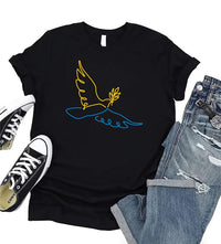 Free Ukraine Short Sleeve T-Shirt, Ukraine Support Outfit
