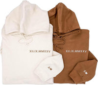 Embroidered Custom Roman Numeral Hoodie