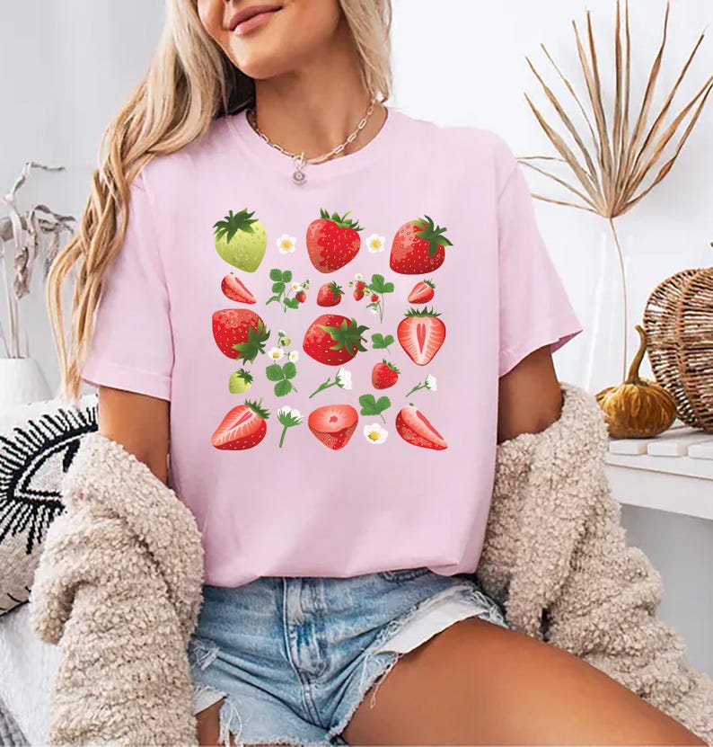 Strawberry Short Sleeve T-Shirt