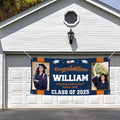 Graduation 2025 Personalized Banner Sign With Photo - 13 Oz Before After Memories Custom Class of 2025 Graduation Banner With Metal Grommets