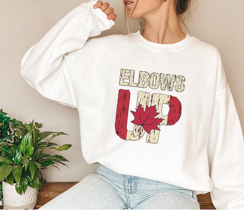 Elbows Up Sweatshirt, Never the 51st State