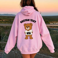 Custom Teddy Bear College Hoodie