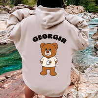 Custom Teddy Bear College Hoodie