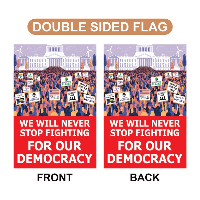 Are We Great Yet Cause I Just Feel Embarrassed Garden Flag, Double Sided, Resist Hate, Anti-Trump, Resist Racism, Resist Fascism Flag