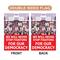 Are We Great Yet Cause I Just Feel Embarrassed Garden Flag, Double Sided, Resist Hate, Anti-Trump, Resist Racism, Resist Fascism Flag