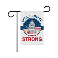 Civil Service Strong Garden Flag, 12x18 Inch Double Sided, Resist Hate Flag, Anti-Trump Flag, Resist Racism Flag, Resist Fascism Flag