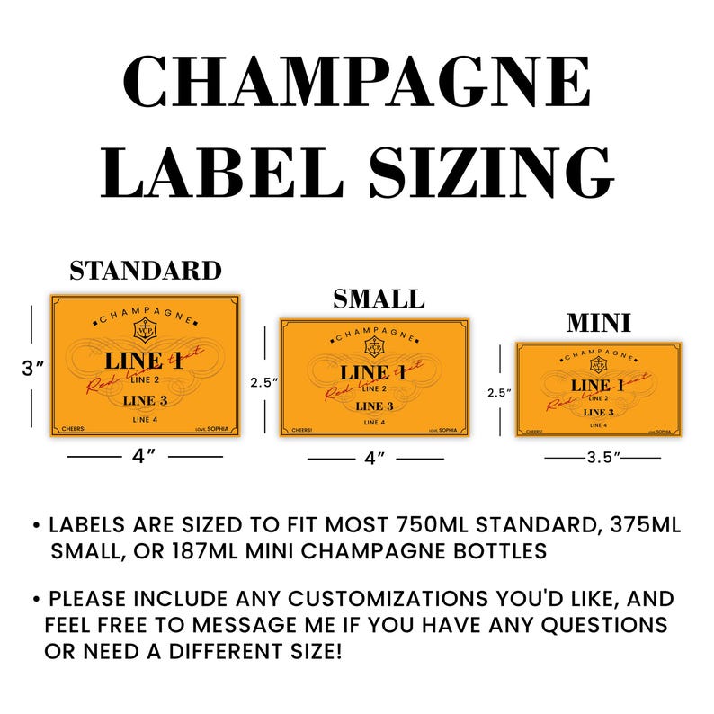 Custom Veuve Clicquot Champagne Label, Engagement Gift, Bachelorette Favor, Bridal Shower Wine Sticker, Bridesmaid Proposal, Wedding Decor