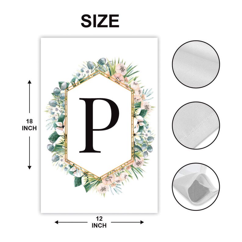 Custom Garden Flag, Monogram Yard Flag, Double Sided, Personalized Garden Flag, Garden Decor Outdoor, Monogram Gift, Welcome Garden Flag