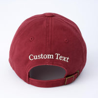 Custom Embroidered Hat, Personalized Dad Cap, Logo Baseball Hat, Your Own Text Monogram Hat
