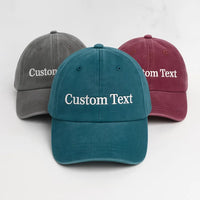 Custom Embroidered Hat, Personalized Dad Cap, Logo Baseball Hat, Your Own Text Monogram Hat