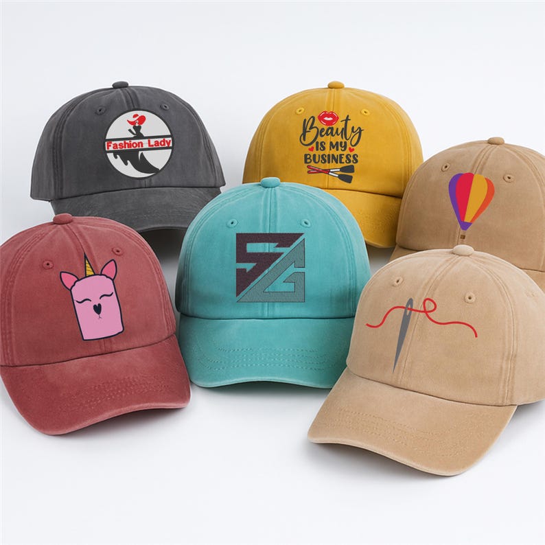 Custom Embroidered Hat, Personalized Dad Cap, Logo Baseball Hat, Your Own Text Monogram Hat