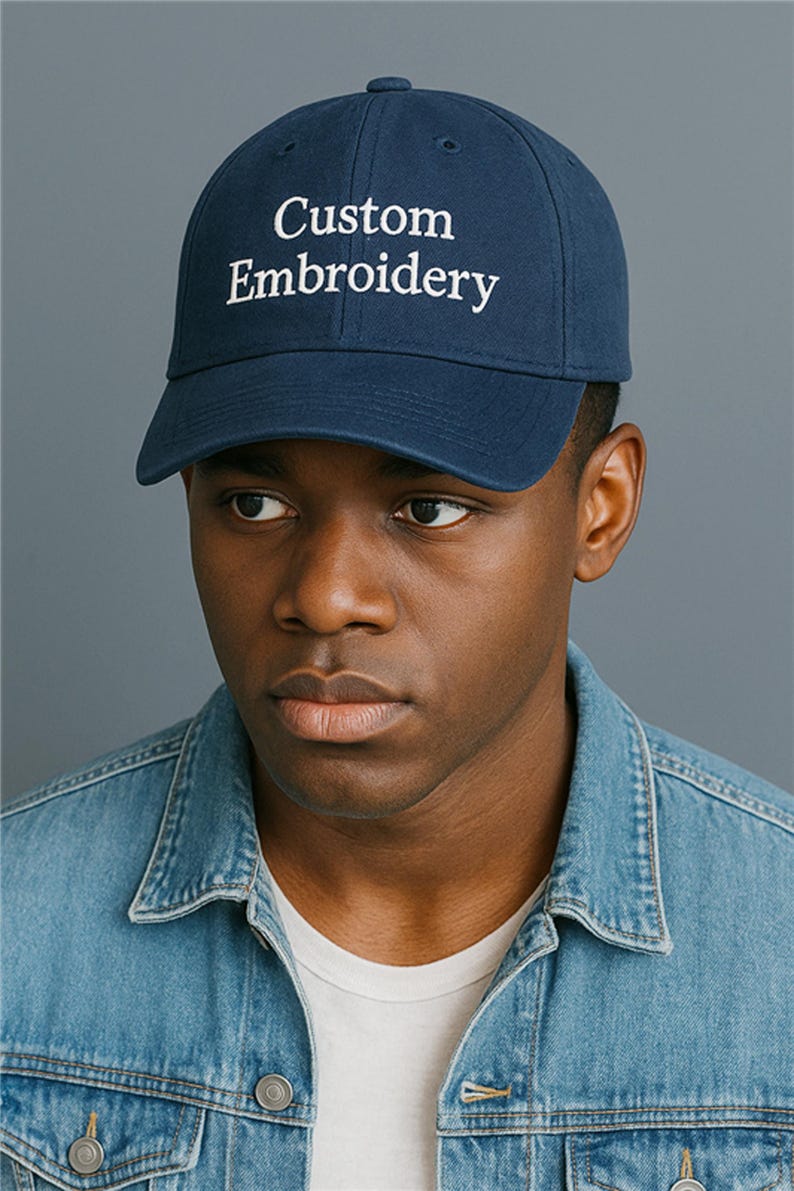 Custom Embroidered Hat, Personalized Dad Cap, Logo Baseball Hat, Your Own Text Monogram Hat