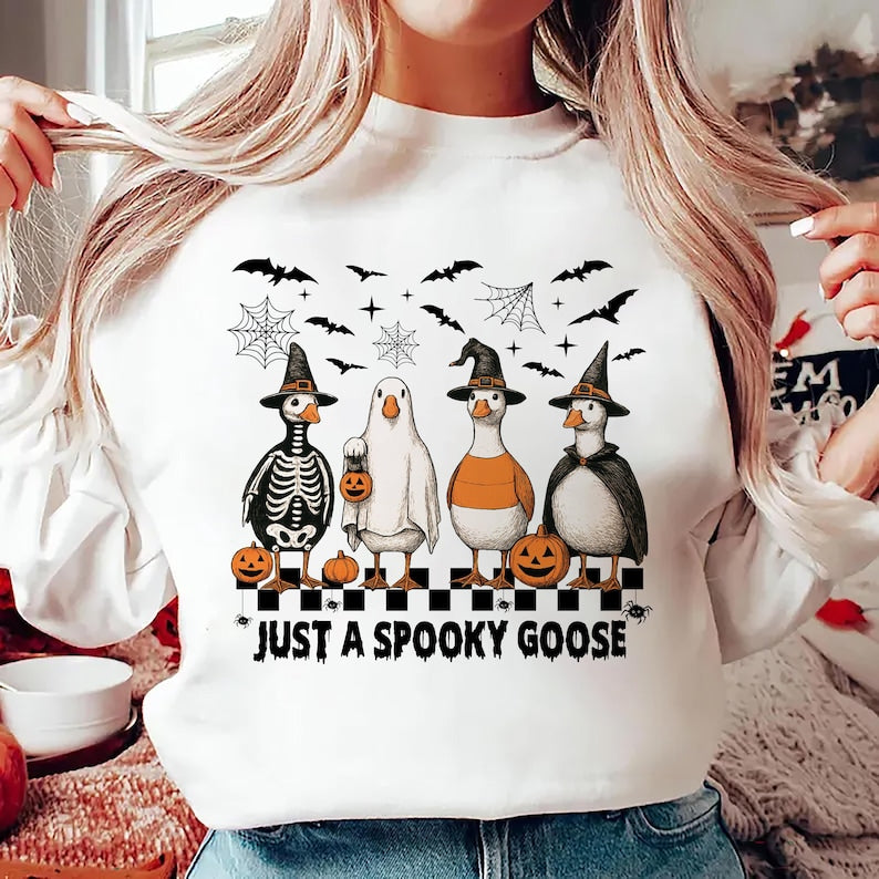 Spooky Goose Short Sleeve T-Shirt