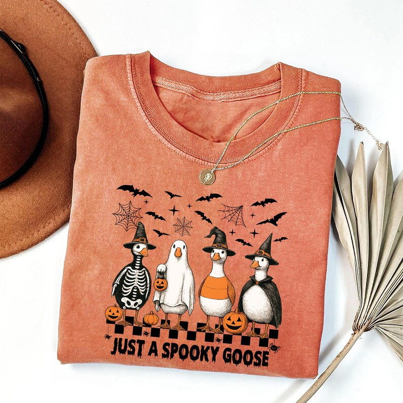 Spooky Goose Short Sleeve T-Shirt