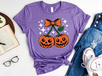Pumpkin Cherries Short Sleeve T-Shirt