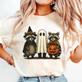 Boo Ghost Raccoon Short Sleeve T-Shirt