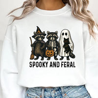 Spooky and Feral Raccoon Sweatshirt