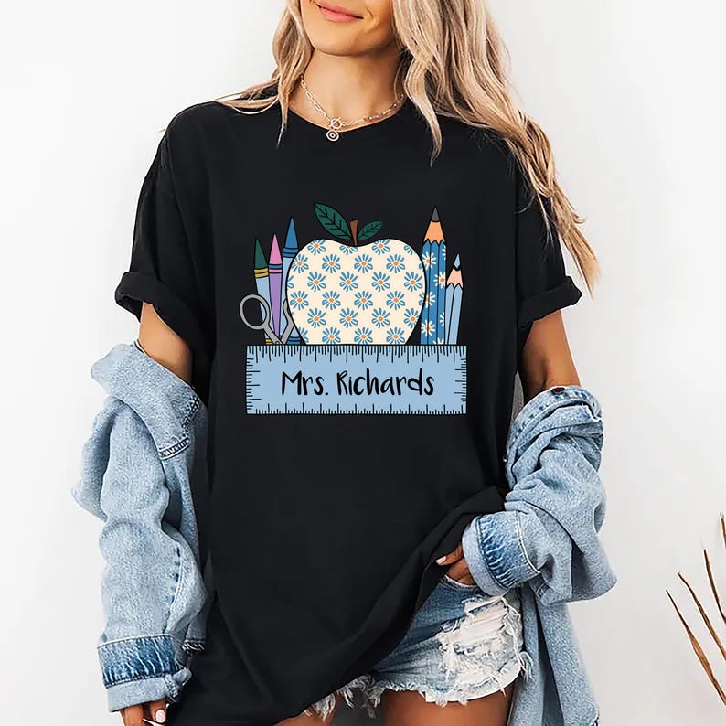 Custom Teacher Appreciation Short Sleeve T-Shirt