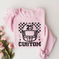 Custom Checkered Football Sweatshirt