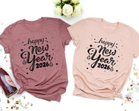 Happy New Year T-Shirt For Men, New Years Eve Party Women V Neck Shirt, 2026 Happy New Year Shirt For Kids, Unisex 2026 New Years Eve Shirt